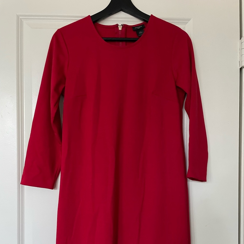 Red 3/4 Sleeve Dress